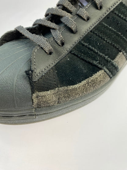 【現状渡し品】【メンズ】 adidas アディダス SUPERSTAR SMOOTH LEATHER AND SUEDE FX5564 スーパースター スムーズ レザー アンド スウェード スニーカー 靴 161-251002-kk-32-min カラー：CORE BLACK/CORE BLACK-DUST PURPLE 万代Net店