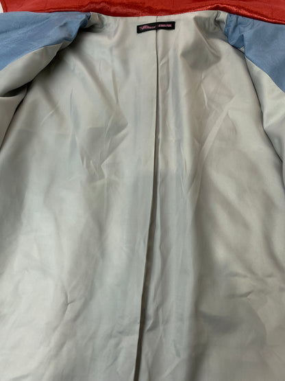 【中古品】【レディース】 RIEHATA × ATMOS PINK リエハタ アトモス ピンク PATCHWORK QUILTING COAT WHITEMIX 20AW‐RECT02‐WHT キルティング コート アウター 169-260912-hu-50-min サイズ：F カラー：ホワイト/レッド/ブラウン/ライトブルー 万代Net店