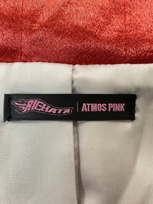 【中古品】【レディース】 RIEHATA × ATMOS PINK リエハタ アトモス ピンク PATCHWORK QUILTING COAT WHITEMIX 20AW‐RECT02‐WHT キルティング コート アウター 169-260912-hu-50-min サイズ：F カラー：ホワイト/レッド/ブラウン/ライトブルー 万代Net店