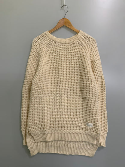 【中古品】【メンズ】 NAME. ネーム WAFFLE KNIT NMKN-15AW-002 ワッフル ニット メンズ セータ トップス 冬 長袖 140-251109-em-26-min サイズ：1 カラー：オフホワイト 万代Net店