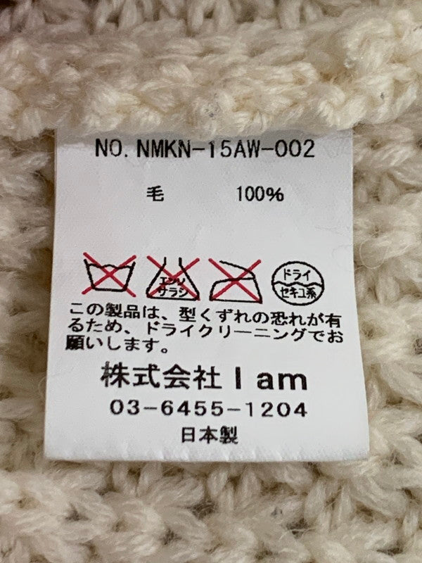 【中古品】【メンズ】 NAME. ネーム WAFFLE KNIT NMKN-15AW-002 ワッフル ニット メンズ セータ トップス 冬 長袖 140-251109-em-26-min サイズ：1 カラー：オフホワイト 万代Net店