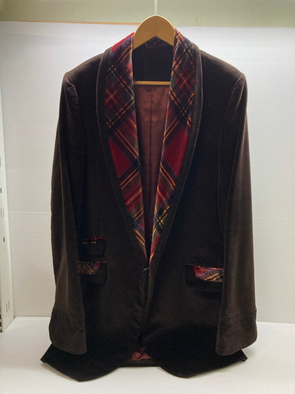 【中古品】【メンズ】 A CHILD OF THE JAGO アチャイルドオブザジャゴー チェック切替ジャケット アウター 146-250928-AS-17-min サイズ：36 カラー：ブラウン 万代Net店