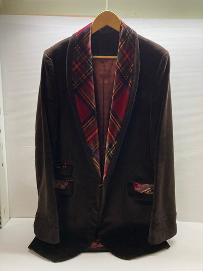 【中古品】【メンズ】 A CHILD OF THE JAGO アチャイルドオブザジャゴー チェック切替ジャケット アウター 146-250928-AS-17-min サイズ：36 カラー：ブラウン 万代Net店