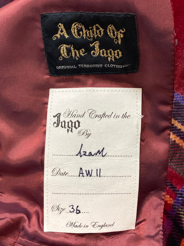 【中古品】【メンズ】 A CHILD OF THE JAGO アチャイルドオブザジャゴー チェック切替ジャケット アウター 146-250928-AS-17-min サイズ：36 カラー：ブラウン 万代Net店