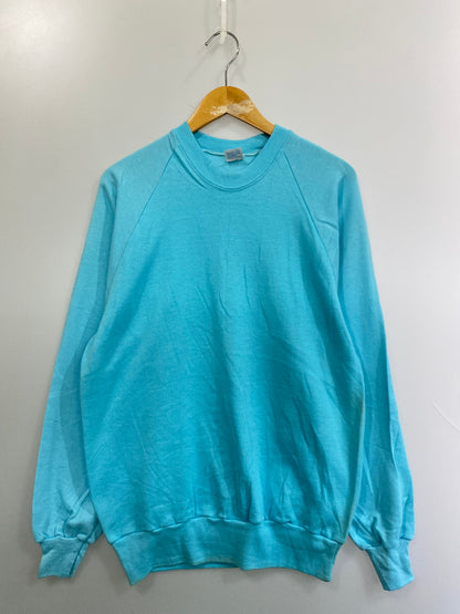 【中古品】【メンズ】 Anvil アンビル 80’s RAGLAN SWEATSHIRT VINTAGE 無地 80年代 ラグランスウェットシャツ トップス トレーナー 146-251011-kk-42-min サイズ：M カラー：ライトブルー 万代Net店
