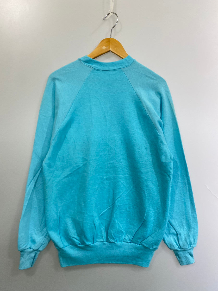 【中古品】【メンズ】 Anvil アンビル 80’s RAGLAN SWEATSHIRT VINTAGE 無地 80年代 ラグランスウェットシャツ トップス トレーナー 146-251011-kk-42-min サイズ：M カラー：ライトブルー 万代Net店