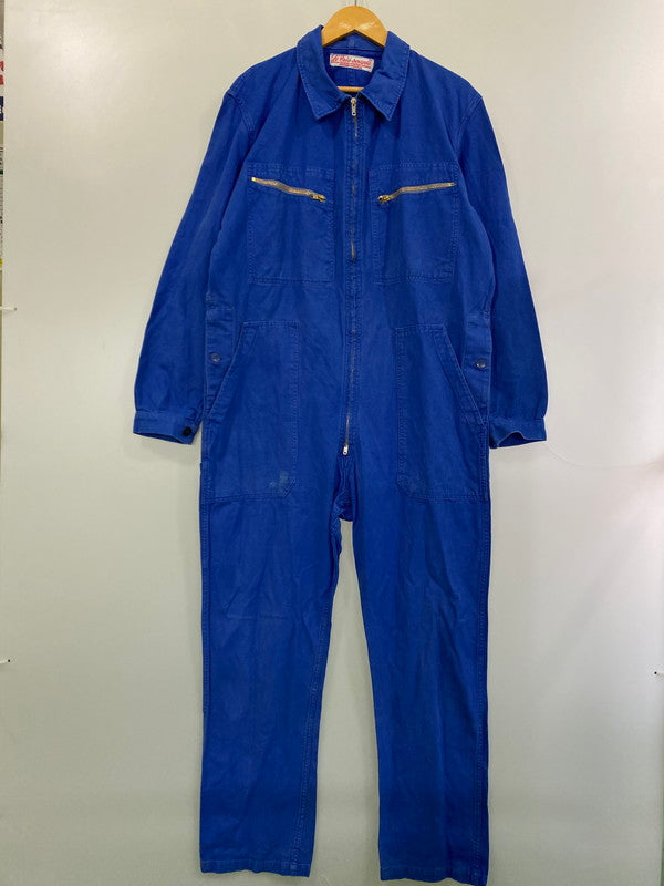【現状渡し品】【メンズ】 LE TRES SOUPLE 50-60S ALL IN ONE オールインワン オーバーオール 50年代 60年代 メンズ ツナギ 146-251216-em-02-min カラー：ブルー 万代Net店