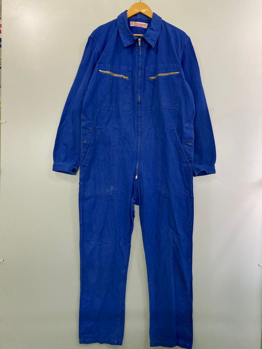 【現状渡し品】【メンズ】 LE TRES SOUPLE 50-60S ALL IN ONE オールインワン オーバーオール 50年代 60年代 メンズ ツナギ 146-251216-em-02-min カラー：ブルー 万代Net店
