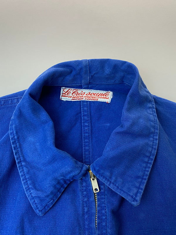 【現状渡し品】【メンズ】 LE TRES SOUPLE 50-60S ALL IN ONE オールインワン オーバーオール 50年代 60年代 メンズ ツナギ 146-251216-em-02-min カラー：ブルー 万代Net店