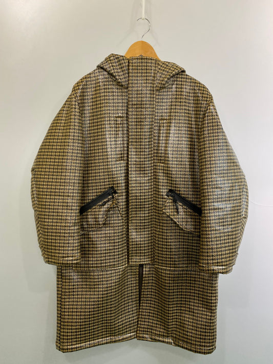 【中古品】【メンズ】 Name. ネーム 19AW ラミネート加工ツイード ロング コート NMCO-19AW-002 ライトアウター 140-250930-kk-02-min サイズ：1 カラー：ベージュ 万代Net店
