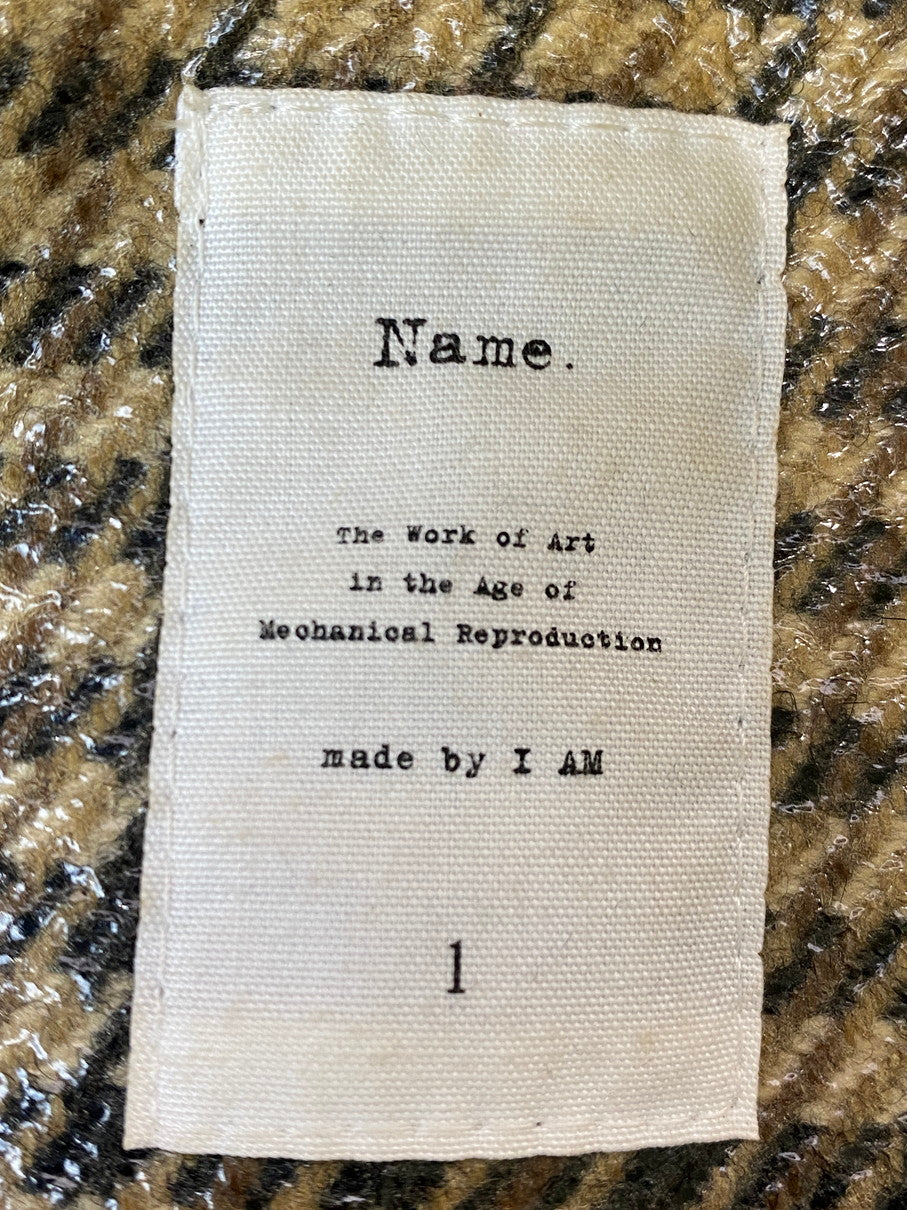 【中古品】【メンズ】 Name. ネーム 19AW ラミネート加工ツイード ロング コート NMCO-19AW-002 ライトアウター 140-250930-kk-02-min サイズ：1 カラー：ベージュ 万代Net店