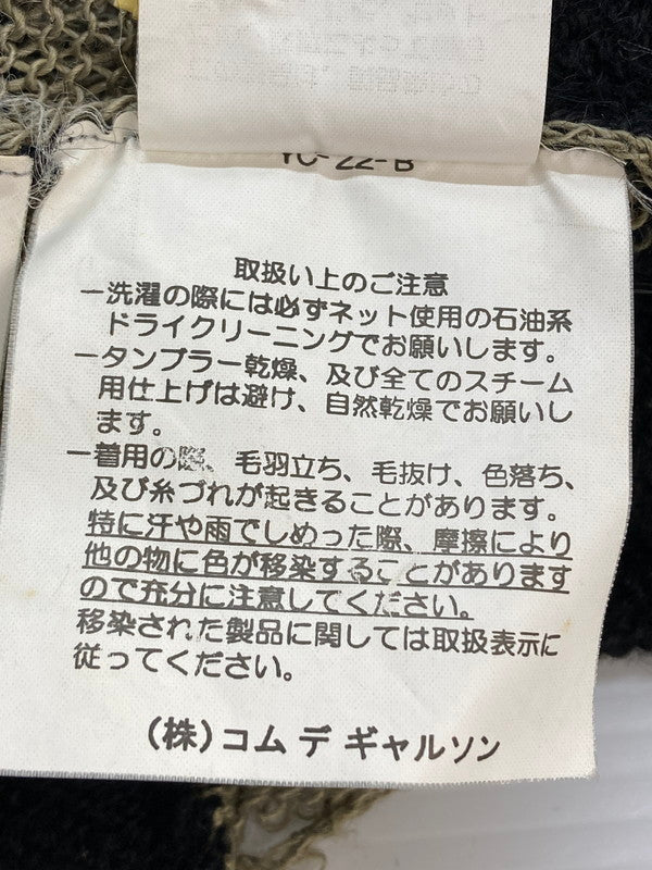 【現状渡し品】【メンズ】 COMME des GARCONS HOMME コムデギャルソンオム HN-100190 90S 田中オム パッチワークニット リネン ウール 140-250928-AS-12-min サイズ：サイズ不明 カラー：ブラック/カーキ 万代Net店