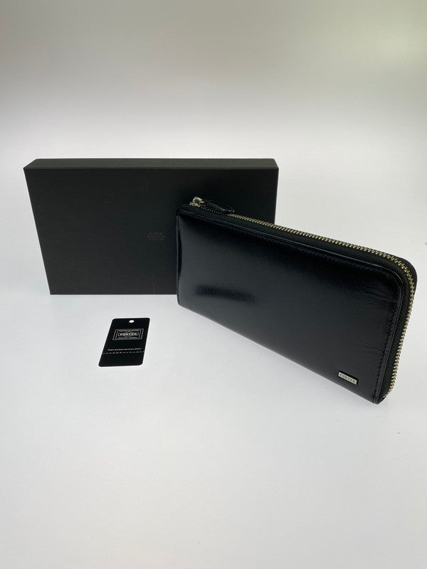 【中古品】【メンズ/レディース】 PORTER ポーター 110-02927 SHEEN L字型 レザー長財布 シーン 革 長財布 ロングウォレット 200-251014-em-17-min カラー：ブラック 万代Net店