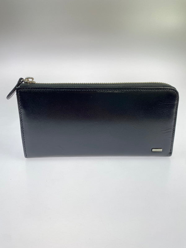 【中古品】【メンズ/レディース】 PORTER ポーター 110-02927 SHEEN L字型 レザー長財布 シーン 革 長財布 ロングウォレット 200-251014-em-17-min カラー：ブラック 万代Net店