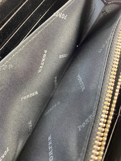 【中古品】【メンズ/レディース】 PORTER ポーター 110-02927 SHEEN L字型 レザー長財布 シーン 革 長財布 ロングウォレット 200-251014-em-17-min カラー：ブラック 万代Net店