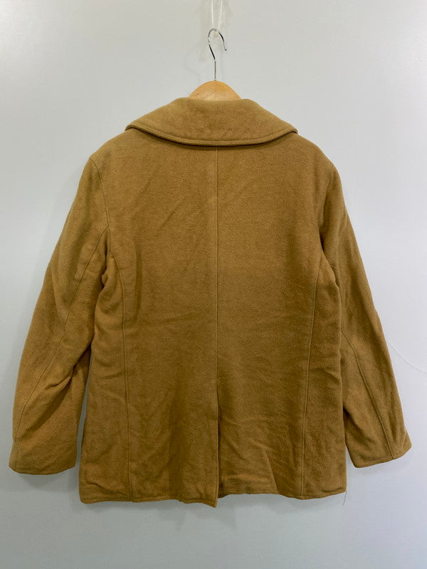 【現状渡し品】【メンズ】 LOST WORLDS ロスト ワールド USA製 MILITARY PEA COAT アメリカ製 ミリタリー ピーコート メンズ アウター 10ボタン 146-251214-em-20-min サイズ：M カラー：キャメル 万代Net店