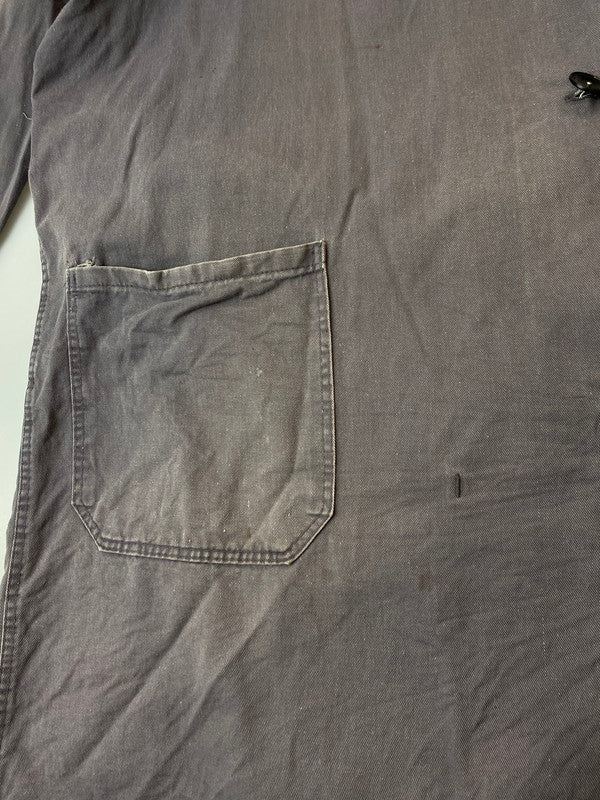 【現状渡し品】【メンズ】 EURO VINTAGE ユーロ ビンテージ 60-70S ATELIER COAT ヴィンテージ コットン アトリエ コート 60-70年代 メンズ アウター ヴィンテージ 146-251121-em-20-min サイズ：50 カラー：パープルグレー 万代Net店