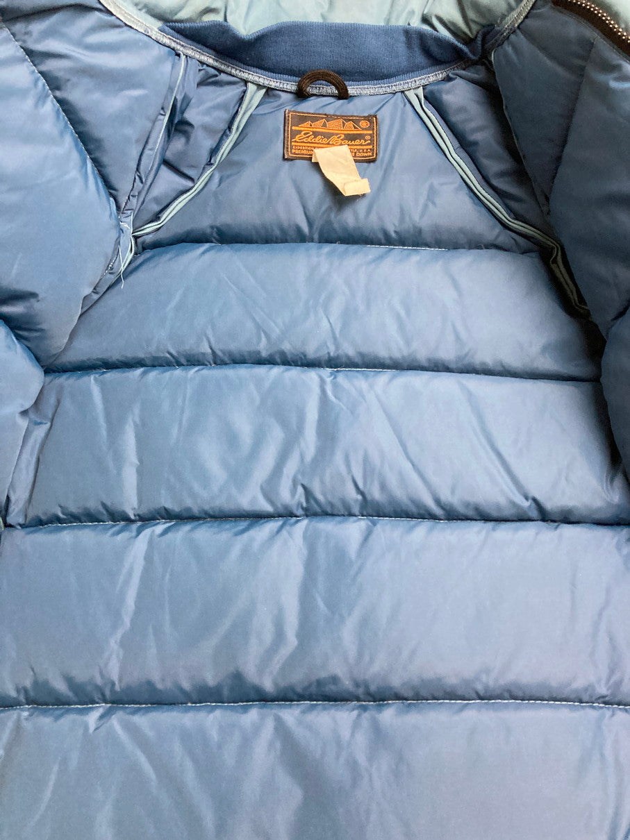 【中古品】【メンズ】 Eddie Bauer エディー・バウアー 70-80S DOWN JACKET ダウンジャケット アウター 144-251005-ks-03-min サイズ：不明 カラー：ブルー 万代Net店