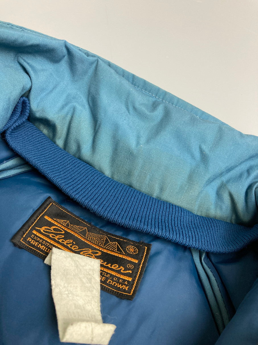 【中古品】【メンズ】 Eddie Bauer エディー・バウアー 70-80S DOWN JACKET ダウンジャケット アウター 144-251005-ks-03-min サイズ：不明 カラー：ブルー 万代Net店