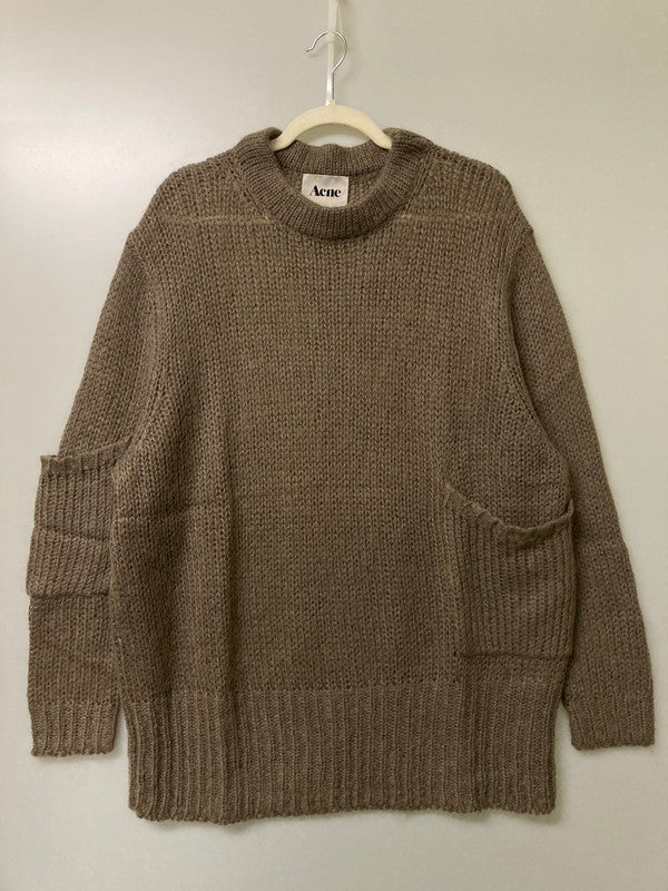 【中古品】【レディース】 ACNE アクネ ACNE STUDIOS ESTHER PAW12 12AW LS モヘア ニット 170-251015-AS-14-min サイズ：S カラー：ブラウン 万代Net店