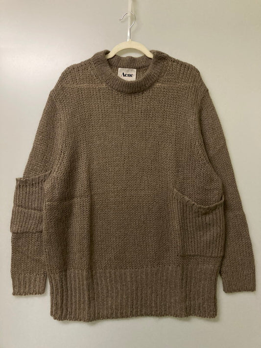 【中古品】【レディース】 ACNE アクネ ACNE STUDIOS ESTHER PAW12 12AW LS モヘア ニット 170-251015-AS-14-min サイズ：S カラー：ブラウン 万代Net店