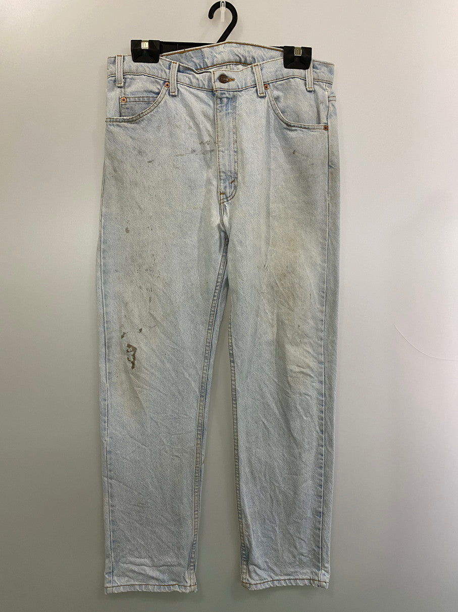 【現状渡し品】【メンズ】 Levi's リーバイス 90S 505 オレンジタブ DENIM PANTS 90年代 デニム パンツ メンズ ボトムス ジーンズ ジーパン ヴィンテージ 157-251029-em-45-min サイズ：36×30 カラー：ライトインディゴ 万代Net店