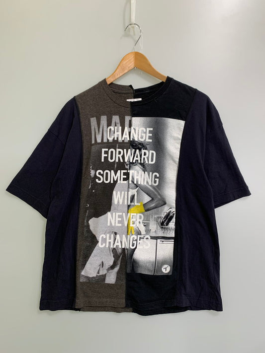 【中古品】【メンズ】 CHANGES for radicalvintage チェンジーズ フォア ラジカルヴィンテージ PHOTO PRI REMAKE TｰSHIRT フォト プリ リメイク Tシャツ 半袖 トップス 再構築 140-250929-kk-20-min サイズ：30 カラー：ネイビー 万代Net店
