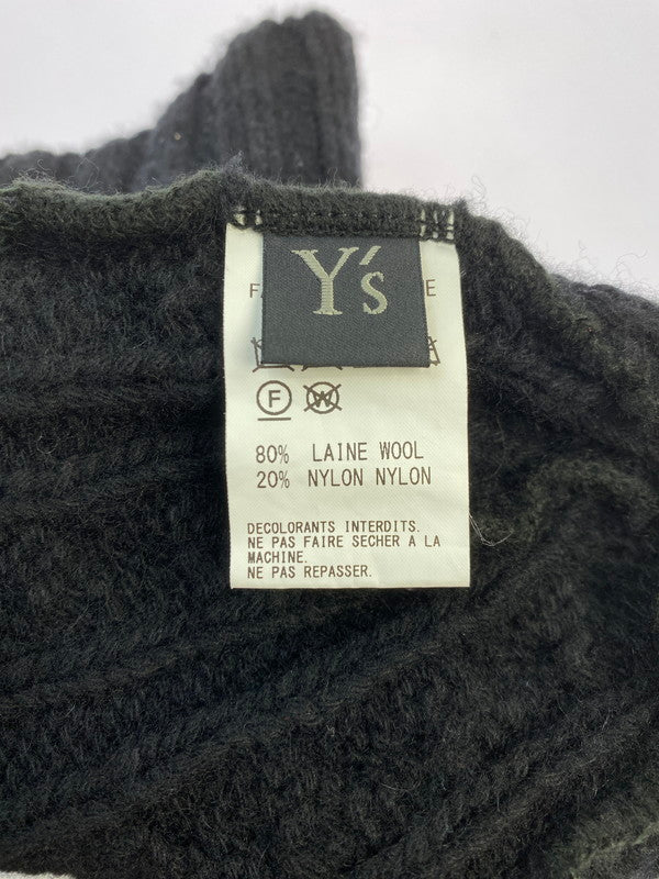 【中古品】【メンズ】 Y's ワイズ × NEW ERA ニューエラ 別注 コラボ 24SS LOW GAUGE CUFF KNIT ローゲージ カフニット 帽子 ニットキャップ 185-251008-kk-22-min サイズ：F カラー：ブラック 万代Net店