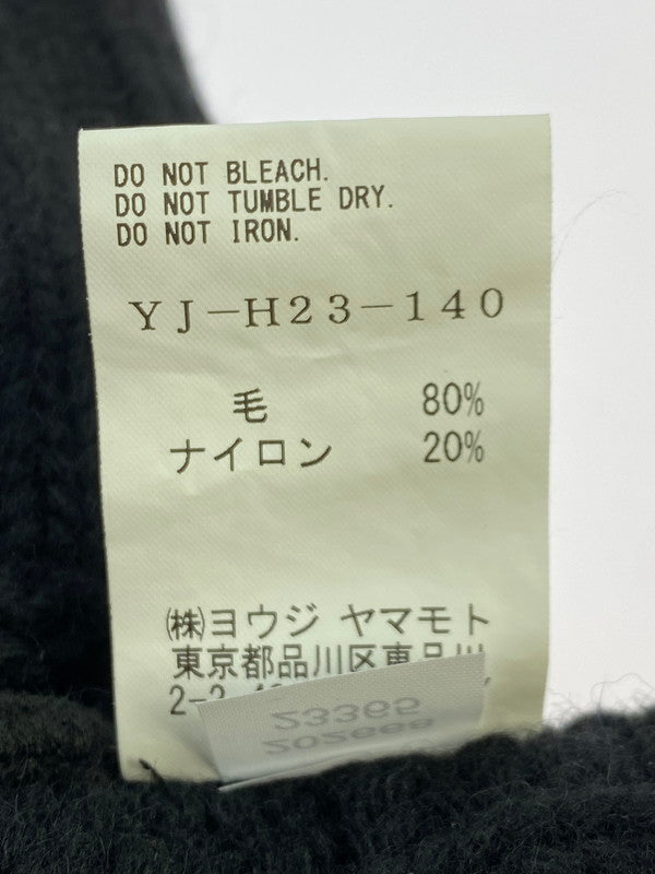 【中古品】【メンズ】 Y's ワイズ × NEW ERA ニューエラ 別注 コラボ 24SS LOW GAUGE CUFF KNIT ローゲージ カフニット 帽子 ニットキャップ 185-251008-kk-22-min サイズ：F カラー：ブラック 万代Net店