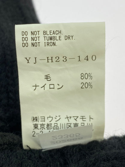 【中古品】【メンズ】 Y's ワイズ × NEW ERA ニューエラ 別注 コラボ 24SS LOW GAUGE CUFF KNIT ローゲージ カフニット 帽子 ニットキャップ 185-251008-kk-22-min サイズ：F カラー：ブラック 万代Net店