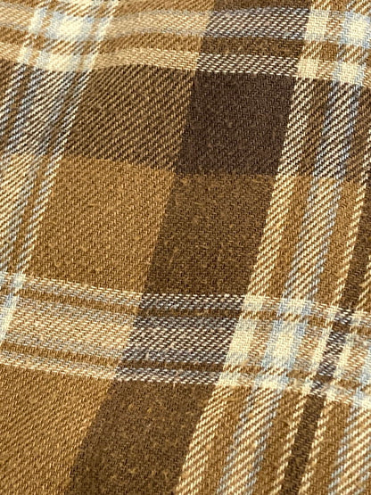 【中古品】【メンズ】 ARROW BLUE JEANS アローブルージーンズ WORK WEAR CHECK QUILTING JACKET チェックシャツ ジャケット アウター 146-251015-AS-17-min サイズ：L カラー：ブラウン 万代Net店