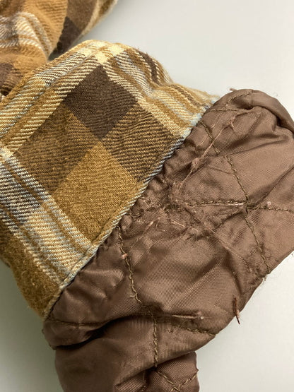 【中古品】【メンズ】 ARROW BLUE JEANS アローブルージーンズ WORK WEAR CHECK QUILTING JACKET チェックシャツ ジャケット アウター 146-251015-AS-17-min サイズ：L カラー：ブラウン 万代Net店