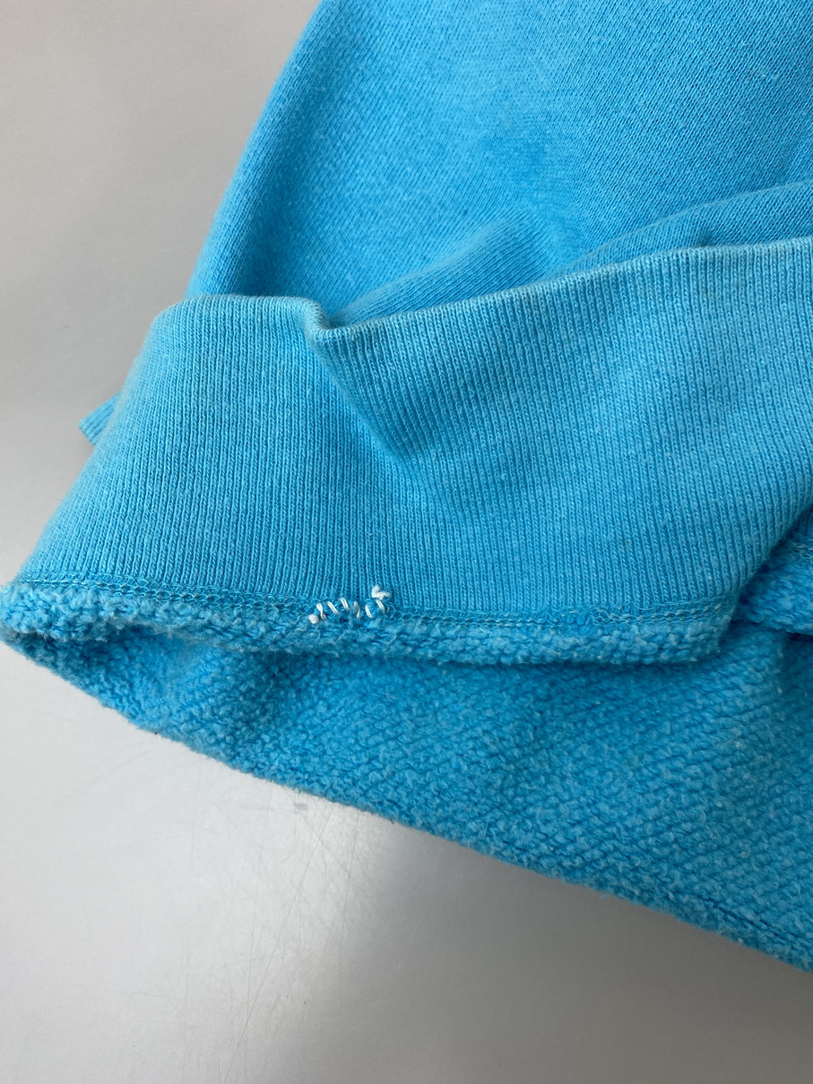 【現状渡し品】【メンズ】 HANES ヘインズ 60's EMPIRE CYCLE SPOKANE PRINT SWEAT VINTAGE エンパイア サイクル スポーカン プリントスウェット トップス トレーナー ヴィンテージ 146-251008-kk-45-min サイズ：L カラー：ターコイズブルー 万代Net店