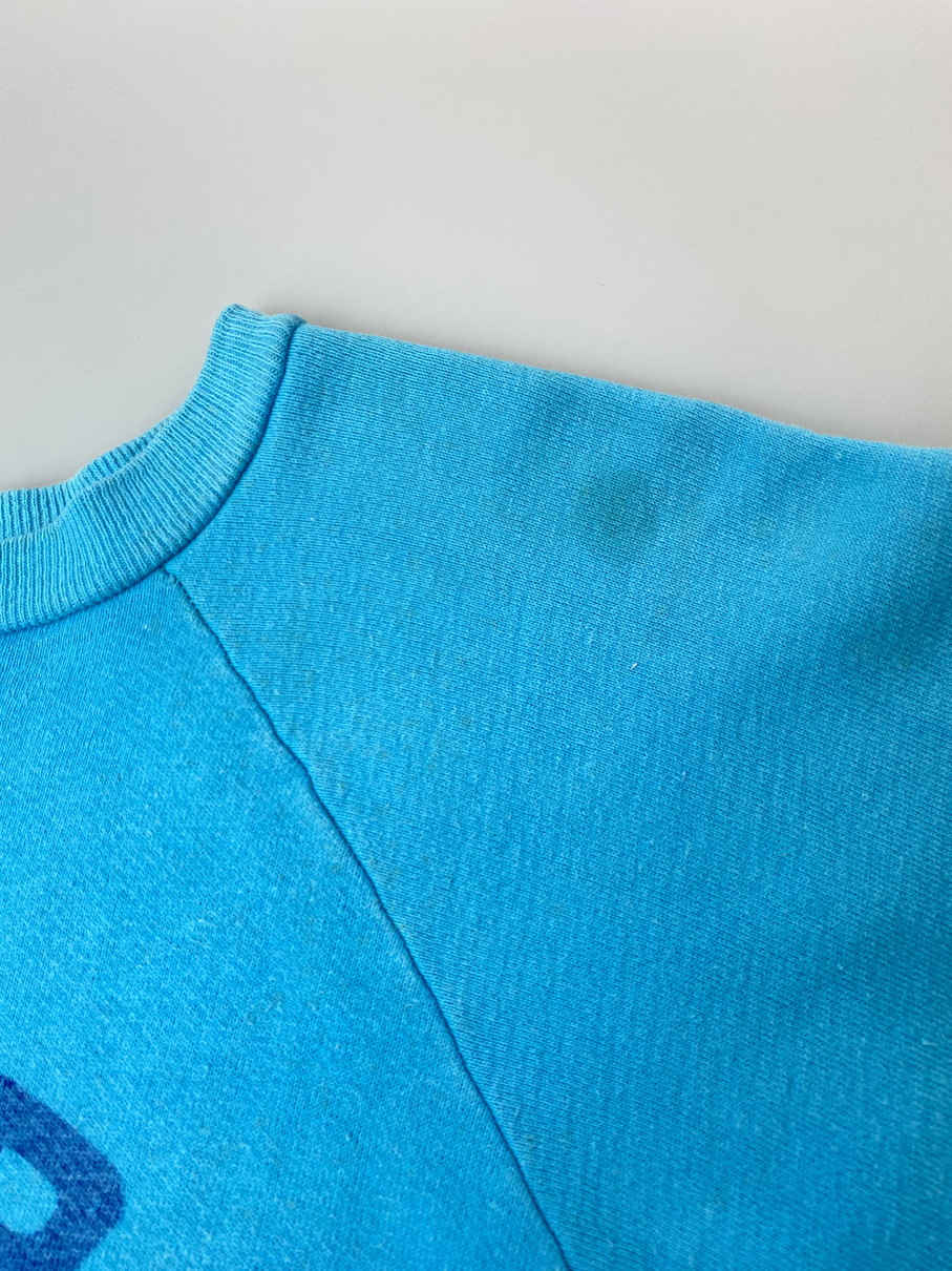 【現状渡し品】【メンズ】 HANES ヘインズ 60's EMPIRE CYCLE SPOKANE PRINT SWEAT VINTAGE エンパイア サイクル スポーカン プリントスウェット トップス トレーナー ヴィンテージ 146-251008-kk-45-min サイズ：L カラー：ターコイズブルー 万代Net店