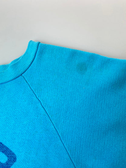 【現状渡し品】【メンズ】 HANES ヘインズ 60's EMPIRE CYCLE SPOKANE PRINT SWEAT VINTAGE エンパイア サイクル スポーカン プリントスウェット トップス トレーナー ヴィンテージ 146-251008-kk-45-min サイズ：L カラー：ターコイズブルー 万代Net店