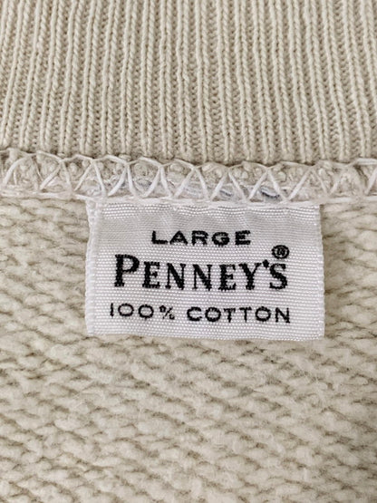 【現状渡し品】【メンズ】 PENNY'S ペニーズ 50-60's RAGLAN SLEEVE SWEAT VINTAGE 50-60年代 ラグランスリーブ スウェット トップス トレーナー ヴィンテージ 146-251008-kk-24-min サイズ：L カラー：アイボリー 万代Net店