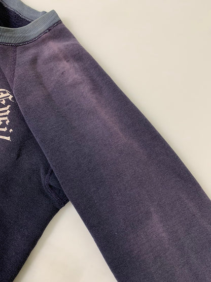 【中古品】【メンズ】 UNKNOWN アンノウン 60S フロッキープリント ナス紺 SWEATSHIRT スウェットシャツ メンズ トップス ヴィンテージ 60年代 トレーナー 146-251003-em-12-min カラー：ナス紺 万代Net店