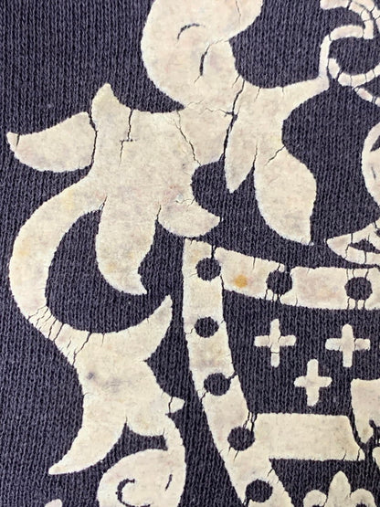 【中古品】【メンズ】 UNKNOWN アンノウン 60S フロッキープリント ナス紺 SWEATSHIRT スウェットシャツ メンズ トップス ヴィンテージ 60年代 トレーナー 146-251003-em-12-min カラー：ナス紺 万代Net店