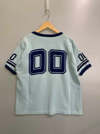 【現状渡し品】【メンズ】 JCPENNEY ジェーシーペニー 70S 00 プリント 半袖スウェット 146-250927-ks-46-min サイズ：XL カラー：ブルー系 万代Net店