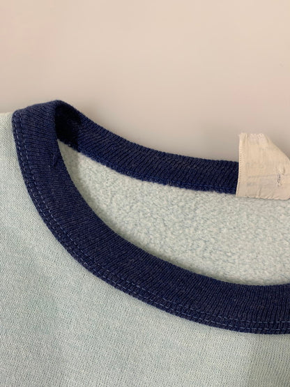 【現状渡し品】【メンズ】 JCPENNEY ジェーシーペニー 70S 00 プリント 半袖スウェット 146-250927-ks-46-min サイズ：XL カラー：ブルー系 万代Net店