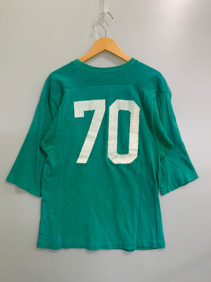 【現状渡し品】【メンズ】 Champion チャンピオン 60S LYNDON STATE 70 PRINT FOOTBALL TEE Tシャツ トップス 146-250927-ks-49-min サイズ：M カラー：グリーン系 万代Net店