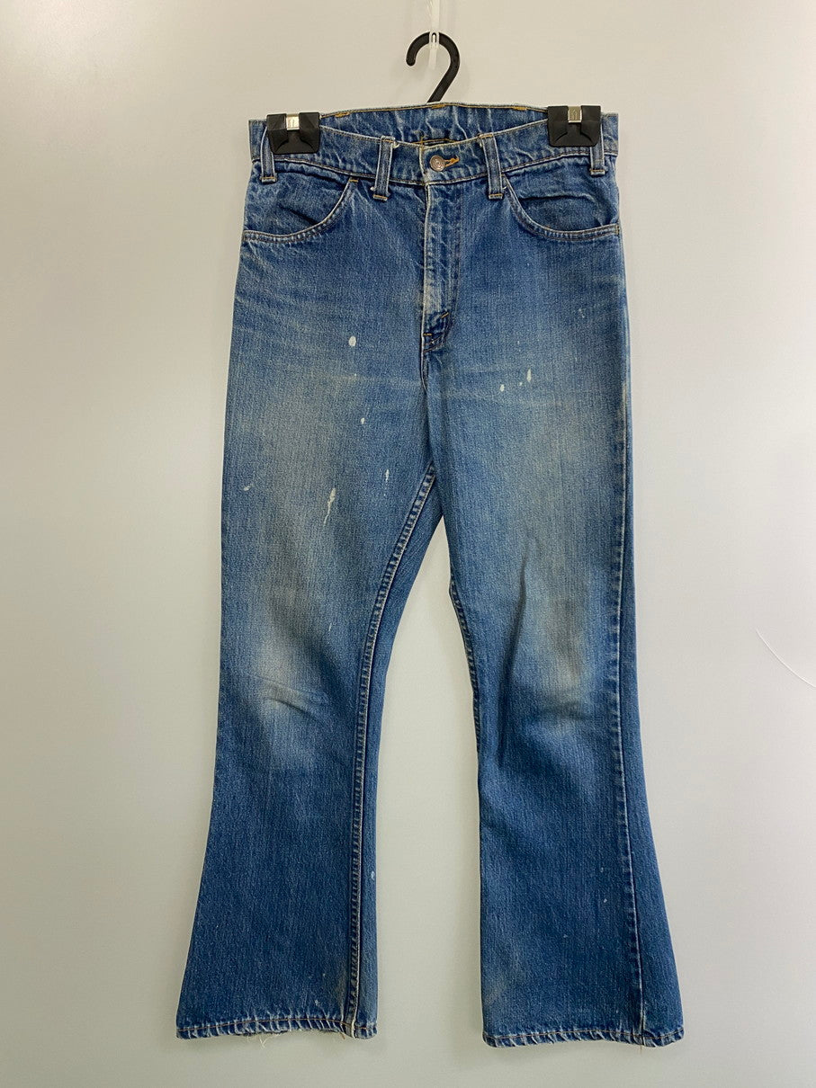 【現状渡し品】【メンズ】 Levi's リーバイス 70's 646 BELL BOTTOM DENIM PANTS VINTAGE 70年代 646 ベルボトム デニムパンツ ボトムス ジーンズ BIG E ボタン裏 刻印23 ヴィンテージ 157-251008-kk-42-min サイズ：表記無し 下記参照 カラー：ライトインディゴ 万代Net店