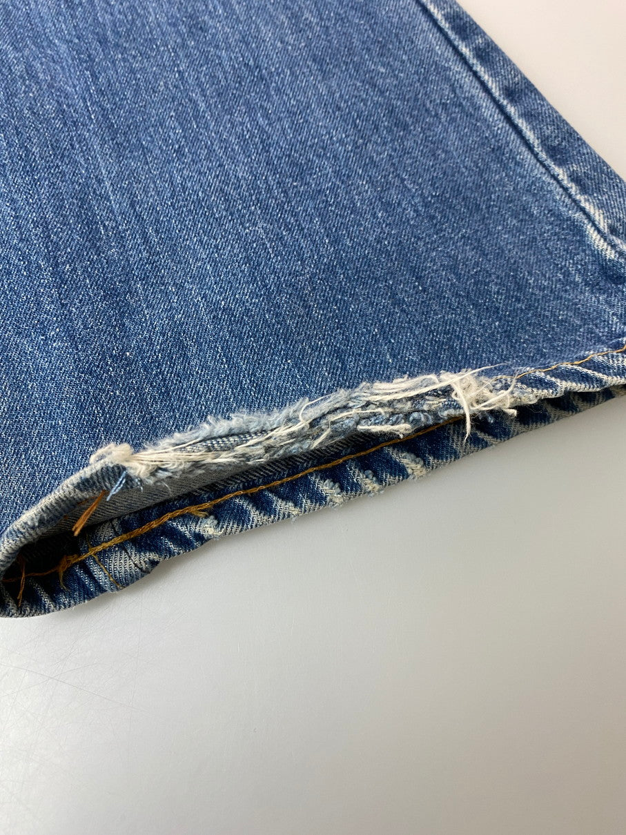 【現状渡し品】【メンズ】 Levi's リーバイス 70's 646 BELL BOTTOM DENIM PANTS VINTAGE 70年代 646 ベルボトム デニムパンツ ボトムス ジーンズ BIG E ボタン裏 刻印23 ヴィンテージ 157-251008-kk-42-min サイズ：表記無し 下記参照 カラー：ライトインディゴ 万代Net店