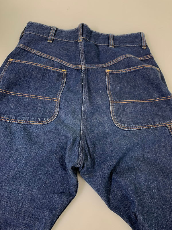 【中古品】【メンズ】 UNKNOWN VINTAGE 40-50’s CONMAR ZIP DENIM BAKER PANTS 縄サークルボタン ヴィンテージ 40-50年代 デニム ベイカーパンツ ボトムス 157-251008-kk-23-min サイズ：表記無し 下記参照 カラー：インディゴ 万代Net店
