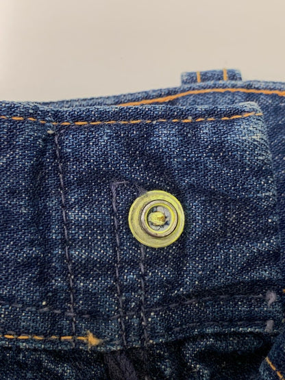 【中古品】【メンズ】 UNKNOWN VINTAGE 40-50’s CONMAR ZIP DENIM BAKER PANTS 縄サークルボタン ヴィンテージ 40-50年代 デニム ベイカーパンツ ボトムス 157-251008-kk-23-min サイズ：表記無し 下記参照 カラー：インディゴ 万代Net店