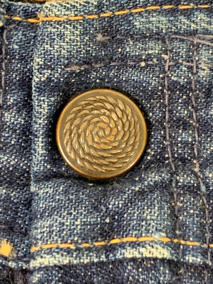 【中古品】【メンズ】 UNKNOWN VINTAGE 40-50’s CONMAR ZIP DENIM BAKER PANTS 縄サークルボタン ヴィンテージ 40-50年代 デニム ベイカーパンツ ボトムス 157-251008-kk-23-min サイズ：表記無し 下記参照 カラー：インディゴ 万代Net店