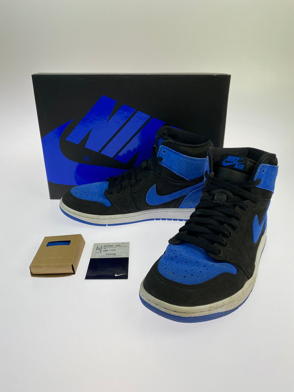 【中古品】【メンズ】 NIKE ナイキ AIR JORDAN 1 RETRO HIGH OG ROYAL REIMAGINED DZ5485-042 エア ジョーダン 1 レトロ ハイ オリジナル ロイヤル リイマジンド スニーカー 靴 160-251002-kk-05-min カラー：BLACK/ROYAL BLUE-WHITE 万代Net店