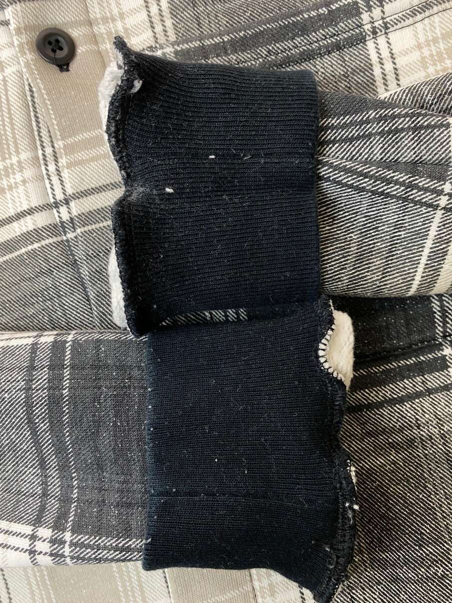 【中古品】【メンズ】 Supreme シュプリーム × NIKE ナイキ 別注 コラボ 18AW PLAID HOODED SWEATSHIRT AR5572-010 プレイド フーデッド スウェットシャツ トップス パーカー 149-250930-kk-25-min サイズ：S カラー：ブラック/ホワイト 万代Net店