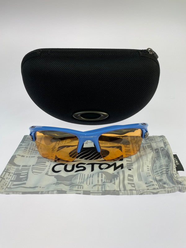 【中古品】【メンズ/レディース】 OAKLEY オークリー USA製 FAST JACKET サングラス アメリカ製 ファストジャケット ミラーレンズ スポーツ 203-251014-em-19-min カラー：ライトブルー 万代Net店