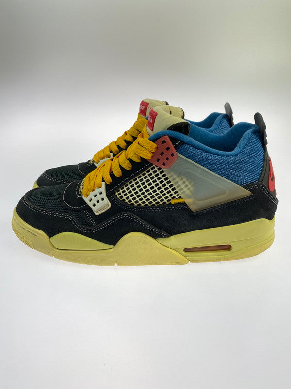 【中古品】【メンズ】 NIKE ナイキ × UNION ユニオン 別注 コラボ AIR JORDAN 4 RETRO SP DC9533-001 エア ジョーダン 4 レトロ スペシャル スニーカー 靴 160-251002-kk-17-min カラー：OFF NOIR/LIGHT FUSION RED 万代Net店